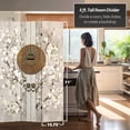 thumbnail image 5 of Red Lantern 6 ft Tall Asian Lock Canvas Room Divider with Spruce Frame, 3 Panel, Black, 5 of 7