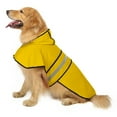 thumbnail image 3 of HDE Dog Raincoat Hooded Slicker Poncho for Small to X-Large Dogs and Puppies Yellow L, 3 of 7