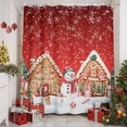 thumbnail image 2 of Christmas Snowman Shower Curtains for Bathroom, Gingerbread House Candy Winter Snow Red Waterproof Fabric Shower Curtain for Bathroom Bathtub Decoration, Machine Washable, 54x"78", 2 of 9