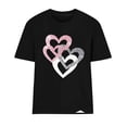 thumbnail image 5 of Sentmoon Hauts Tendance Chemisiers pour Femmes Mode Décontractée pour Dames Chemise Imprimée à Col Rond à Manches Courtes Ravissante pour un Usage Quotidien Décontracté S, 5 of 5