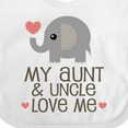 thumbnail image 4 of Inktastic Aunt and Uncle Love Me Nephew Boys or Girls Baby Bib, 4 of 4