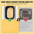 thumbnail image 4 of Bread Maker, 15-in-1 3LB Dough Machine, Nonstick Ceramic Pan Automatic Breadmaker with Gluten Free Setting, Whole Wheat Bread Making, Digital, Programmable, 3 Loaf Sizes, 3 Crust Colors, White, 4 of 6