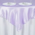 Efavormart 60" SATIN Square Tablecloth Overlay For Wedding Catering ...