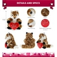 thumbnail image 2 of Dollibu Fox I Love You Message Stuffed Animal 9.5 Inch, Valentines Day Gifts For Boyfriend Or Girlfriend, Soft Teddy Bear With Heart Plush Toy For Friend, Romantic Anniversary Or Valentine Gift, 2 of 7