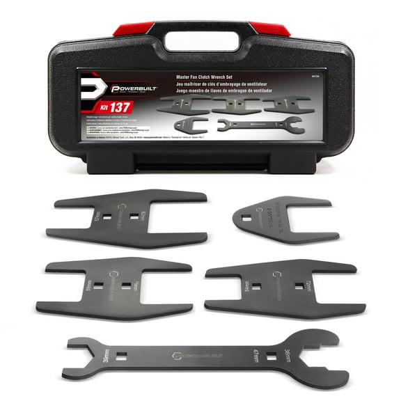 Powerbuilt Master Fan Clutch Wrench Set - 647759