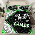 thumbnail image 2 of Homewish Gamepads Gamer 4 Pieces Queen Sheet Sets For Female Men Teens,Video Game Ultra Soft Flat Sheet,Abstract Game Queen Fitted Sheet,Ultra Soft Home Decor, 2 of 7