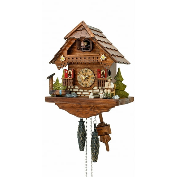 Quartz Cuckoo Clock Black forest house KA 2652 QK