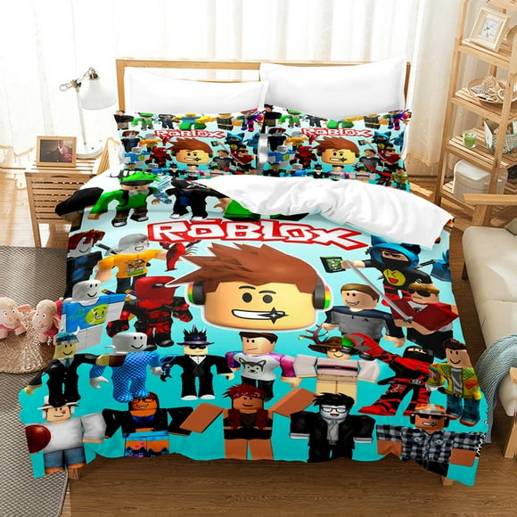 MC Children Bedding Boys Bedroom Cartoon Minecraft Bed Duvet Cover 3 Piece Double Bed Single Bed-QIUPING
