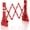 Red, variant on Expandable 8.46ft Safety Barricade,Retractable Security Barrier Water Filled Weighted Base,Adjustable Traffic Barricades,Outdoor Crowd Control Barriers,Driveway Isolation Gate,Garden Fence