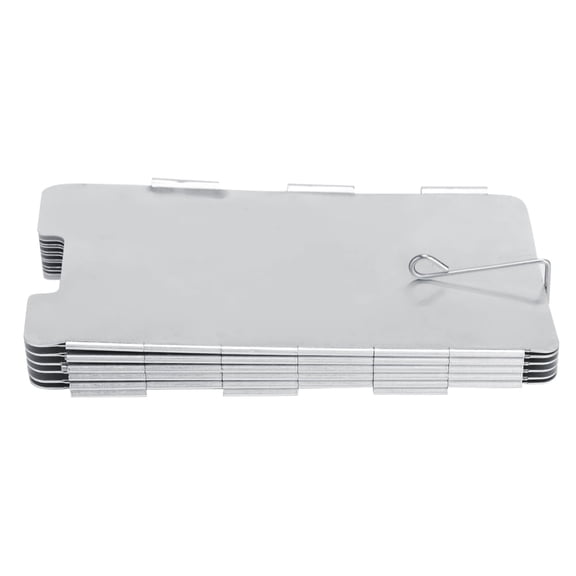 11-Panel Foldable Windscreen - Portable Stainless Steel Camping Stove Windshield