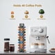 thumbnail image 2 of Soporte para almacenamiento de cápsulas de café, soporte giratorio de 360 ​​grados para cápsulas de café, capacidad para 40 cápsulas de café, 2 of 5