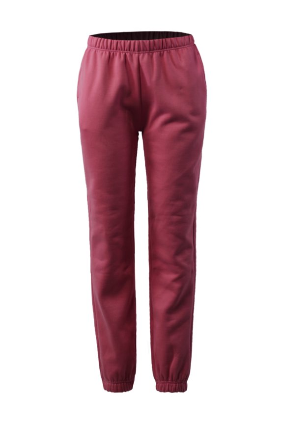 Women's Heavyweight Casual Cozy Active Yoga Cotton Sweatpants Joggers Pants Magenta S