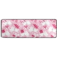 thumbnail image 5 of SKYSONIC 2X6 Feet Christmas Pink Rabbit Runner Rug with Rubber Backing, Pink Xmas Tree Non Slip Entryway Rug Runner Washable Soft Area Rug Carpet for Hallway Bedroom Kitchen Decor, 5 of 6