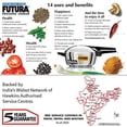 thumbnail image 3 of Hawkins-Futura F-41 Induction Compatible Pressure Cooker, 4-Liter, Stainless Steel, 3 of 6
