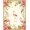 Pink Ivory, Pattern 2, variant on ODIKA Sprinkle Border Motif Confetti Whimsical Wreath Repeating Botanical Stain Resistant Flatwoven for Entryway, Kitchen, Mudroom