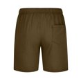 thumbnail image 4 of Fanxing Mens Plus Linen Shorts Casual Athletic Pants Regular Fit Cotton Active Cargo Shorts with Pockets Green,XXL, 4 of 5
