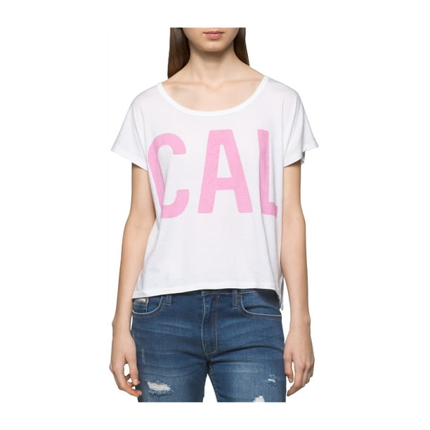 Calvin Klein - Calvin Klein Womens Logo Graphic T-Shirt - Walmart.com ...