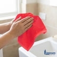 thumbnail image 4 of Linteum Textile Supply 12x12 Washcloth (Red) – 100% Ring Spun Cotton Zero Twist Towels | Absorbent, Quick Dry, Durable for Bathroom, Spa, Gym (12 Pack), 4 of 5