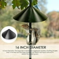 thumbnail image 1 of 16Inch Outdoor Hanging Squirrel Flapper Durable Plastic Squirrel Guard Baffle with Hook Wrap Around Squirrel Baffle Proof for Bird Feeders Poles and Bird House, 1 of 7