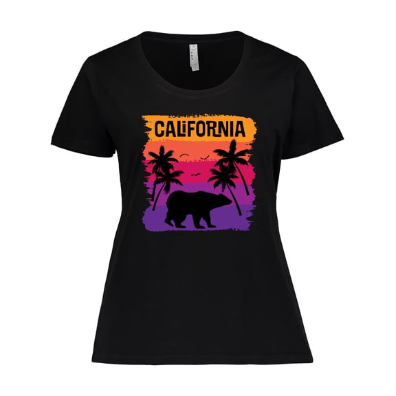 Inktastic California Sunset Vacation Beach Women's Plus Size T-Shirt