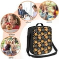 thumbnail image 5 of Easygdp Hamburgers Hot Dogs Lunch Box Large capacity Lunch Bag Leakproof Cooler Tote Bag Organizer with Adjustable Shoulder Strap, 5 of 7