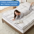 thumbnail image 3 of 1pc Extra Thick Mattress Topper, Cooling Mattress Pad Cover with 8-21 Inch Deep Pocket, Plush Pillow Top Mattress Topper Overfilled with Microfiber Filling, Breathable Quilted Fitted Mattress Pad, 3 of 16