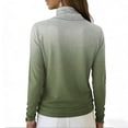 thumbnail image 3 of Women's Sweaters Cowl Neck Ribbed Cuffs Long Sleeve Womens Blouses Soft Knit Gradient Color Womens Tops Casual, 3 of 4