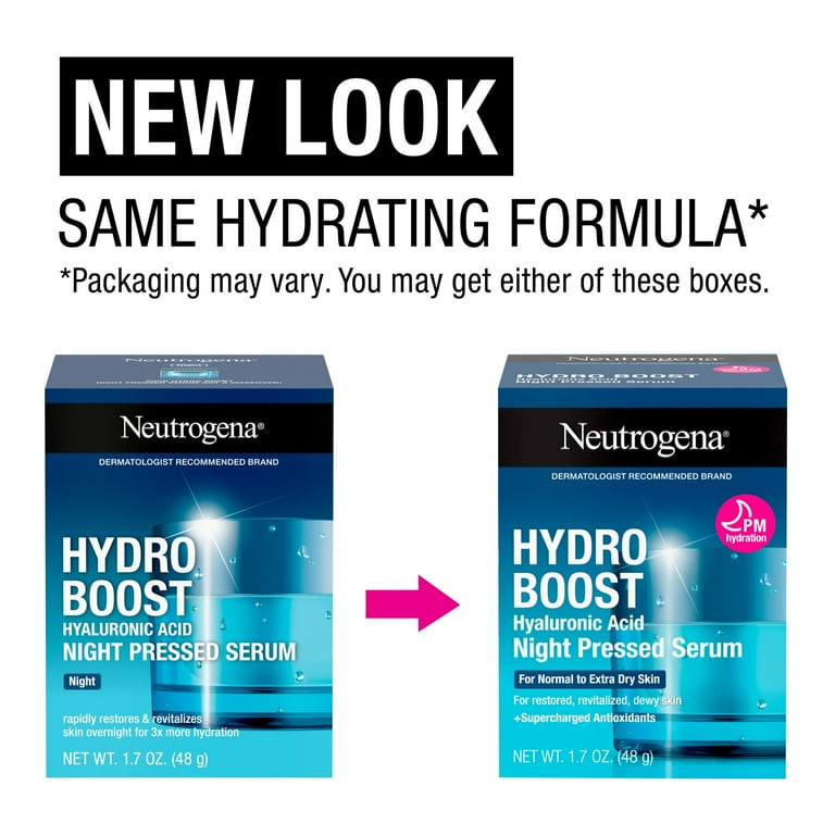 Neutrogena Hydro Boost Hydrating Face Moisturizing Night Serum