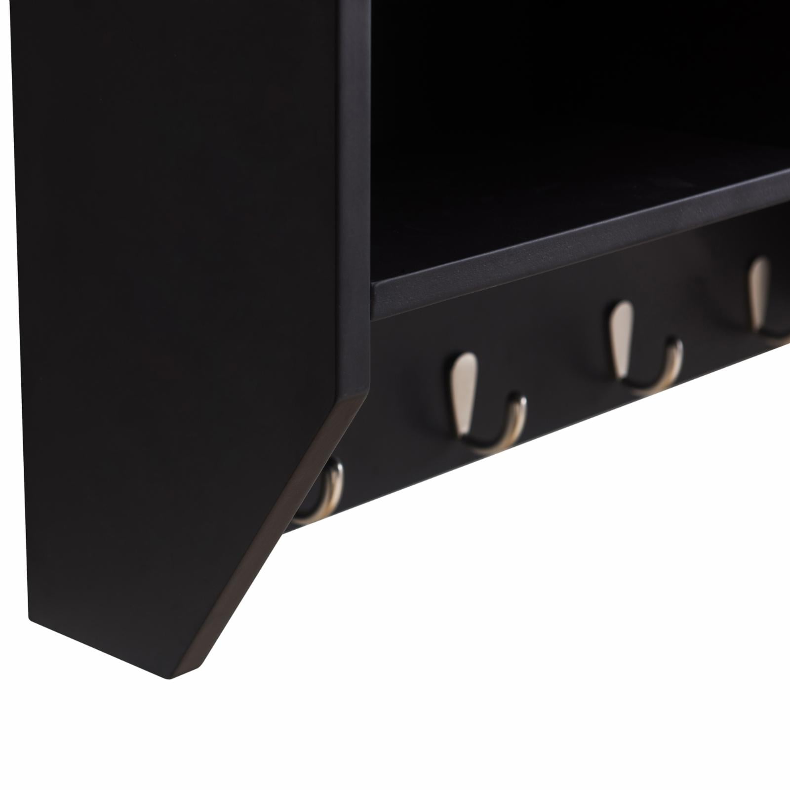 Sunjoy Black Hanging Storage Wall Shelf with Hooks at Tractor Supply Co.