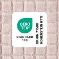 thumbnail image 6 of TOWN & COUNTRY EVERYDAY 4-Piece Textured Windowpane Washcloth Set, 13"x13", 100% Cotton, Plush & Absorbent 550GSM, Blush, 6 of 6