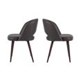 thumbnail image 2 of Tami Dining Chair in Grey, Grey PU Dining Chair, Metal Dining Chair, Mid-Century Dining Chair, Kitchen PU Dining Chair, Grey Dining Chair, Living Room Dining Chair, Dining Room Chair, 2 of 9