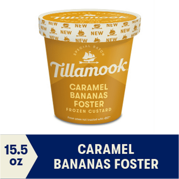 Tillamook Caramel Bananas Foster Frozen Custard, 15.5 oz
