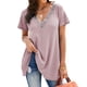 thumbnail image 1 of Camiseta de cuello en V para mujer, camiseta de manga corta para mujer, camiseta informal de manga corta para mujer, camiseta de manga corta ultra sensible, 1 of 6