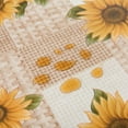 thumbnail image 5 of Sunflower Round Fitted Vinyl Tablecloth with Elastic Edge 100% Waterproof Oil Proof PVC Table Cloth Wipe Clean Table Cover for Indoor and Outdoor, 36"- 44", 5 of 6