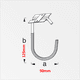 thumbnail image 4 of Gancho para Bicicleta alfer Acero galvanizado engomado rojo 6 x 4, 4 of 4