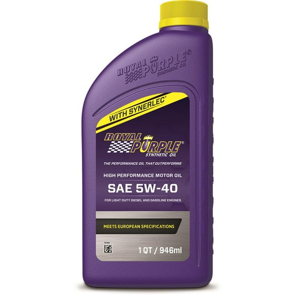 Royal Purple Oil 01540 RP Series; SAE 5W-40; Synthetic; 1 Quart Bottle; Single