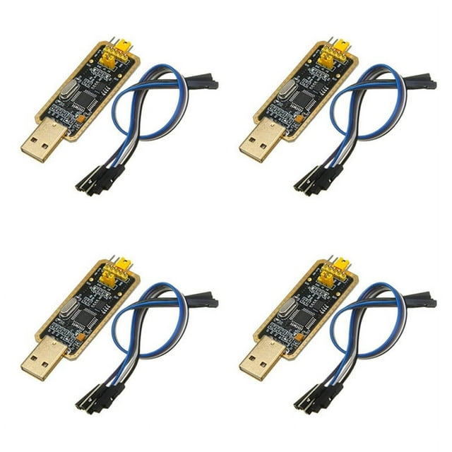 4X FT232 FT232BL FT232RL USB 2.0 to TTL Download Cable Jumper Serial Adapter Module for Suport Win10,4 x Adapter Module 4 x 5Pin Line(Note: Random color, don't accept the specified color.)