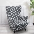 thumbnail image 4 of Skksst Wingback Chair Cover Stretch Armchair Sofa Couch Protector Furniture Slipcover, 4 of 6