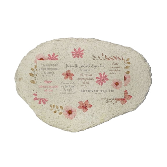 GiftsForYouNow Multiple Verses Flat Garden Stone