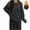 Black, variant on OWUUcdse Women's Fleece Pajamas, Stretchy Long Sleeve Thermal Crewneck Winter Sleepwear Tops Black Size One Size
