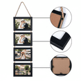 thumbnail image 3 of 4x6 Picture Frames Collage Set of 2, Black 8 Opening Horizontal Frame for Wall Decor, 3 of 6
