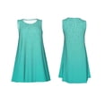 thumbnail image 7 of Lsque Turquoise Glitter Pattern Summer Dresses for Women – Sleeveless T-Shirt Swing Sundress, Perfect for the Beach and Casual Days, 7 of 7