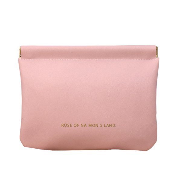 Farfi Purse Bag Waterproof Reusable Multifunctional Portable Sundry Cosmetic Lipstick Change Storage Bag Daily Use (Pink,L)