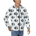 thumbnail image 4 of Zip Up Hoodies for Men - Blue swimming fish Long Sleeve Comfrt Men'S Fashion Hoodies & Sweatshirts, Jackets for Men Hoodies Pullover Clothing Clothes with Pouch, 4 of 5