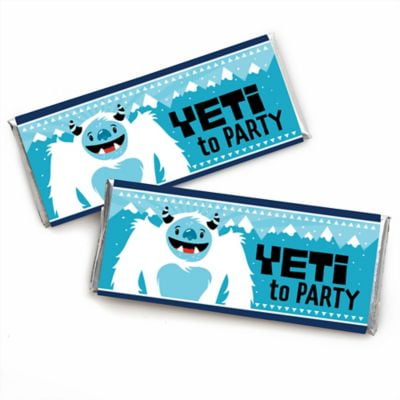 Yeti To Party Candy Bar Wrapper Abominable Snowman Party Or Birthday Party Favors Set Of 24 Walmart Com