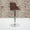 Brown Fabric, variant on Emma + Oliver Black Fabric Adjustable Height Barstool