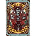 thumbnail image 1 of Placa Metal Vintage Rosa Rectangular Pintura Hierro Arte La Pared Del 20x30 Cm, 1 of 9