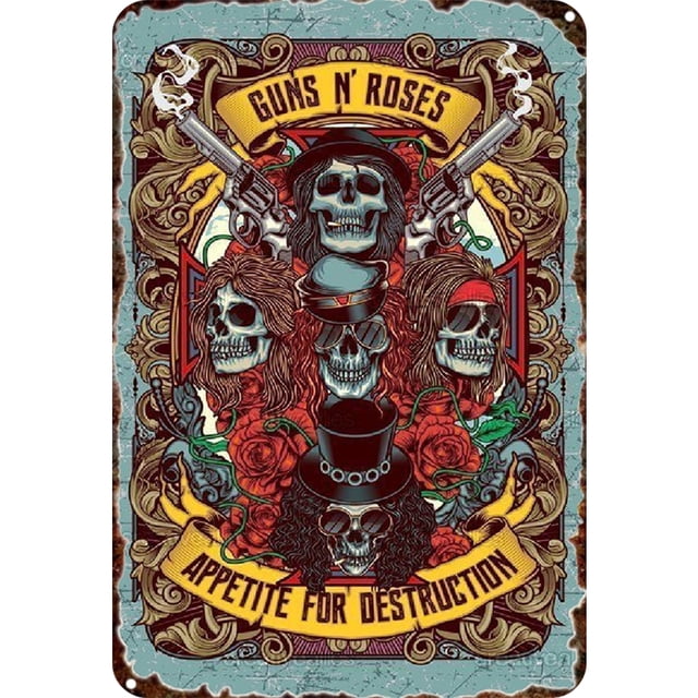 Placa Metal Vintage Rosa Rectangular Pintura Hierro Arte La Pared Del 20x30 Cm