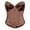 Brown, variant on Underbust Corsets For Women Black Corset Top Waist Trainer Fashion Bustier Plus Size Corset