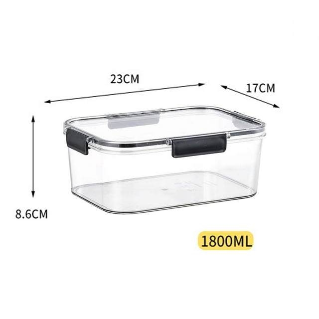 Boîte de Conservation Rectangulaire Transparente Boîte de Rangement pour Réfrigérateur Boîte à Bento Transparente Boîte de Conservation Scellée, Offres Black&friday 2024, Offres Cyber&Monday 2024, PENDANE,C